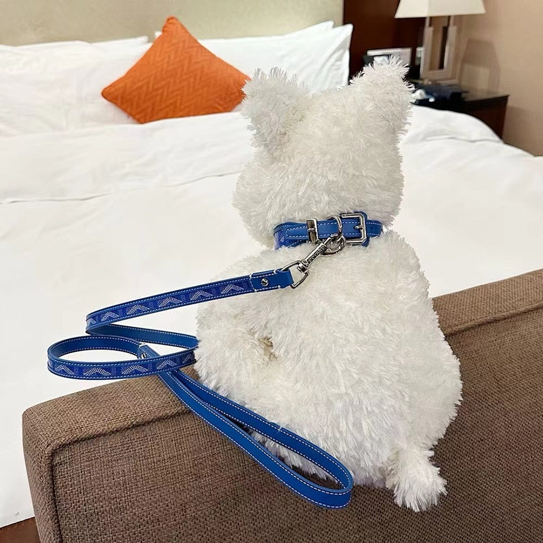 ✨ GEY Premium Leather Dog Collar & Leash Set ✨