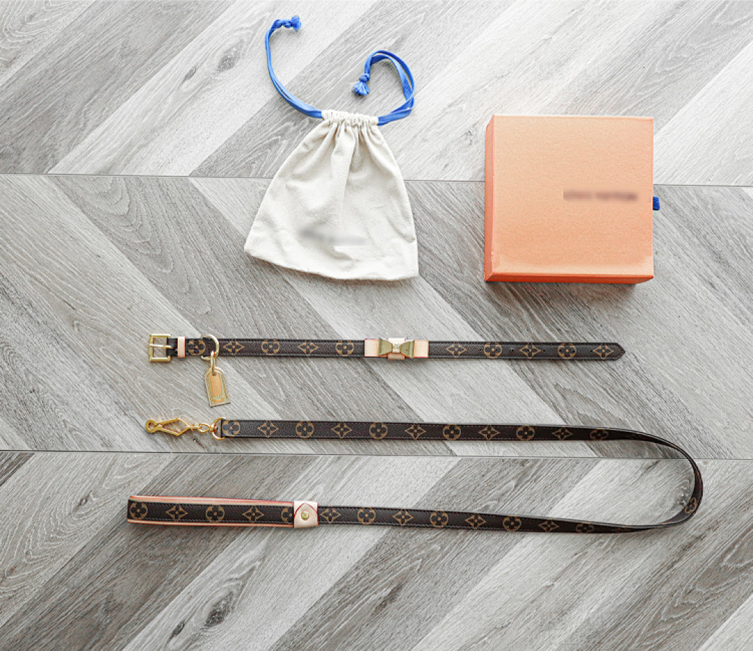 ✨ LUVO Bow Dog Collar & Leash Set ✨